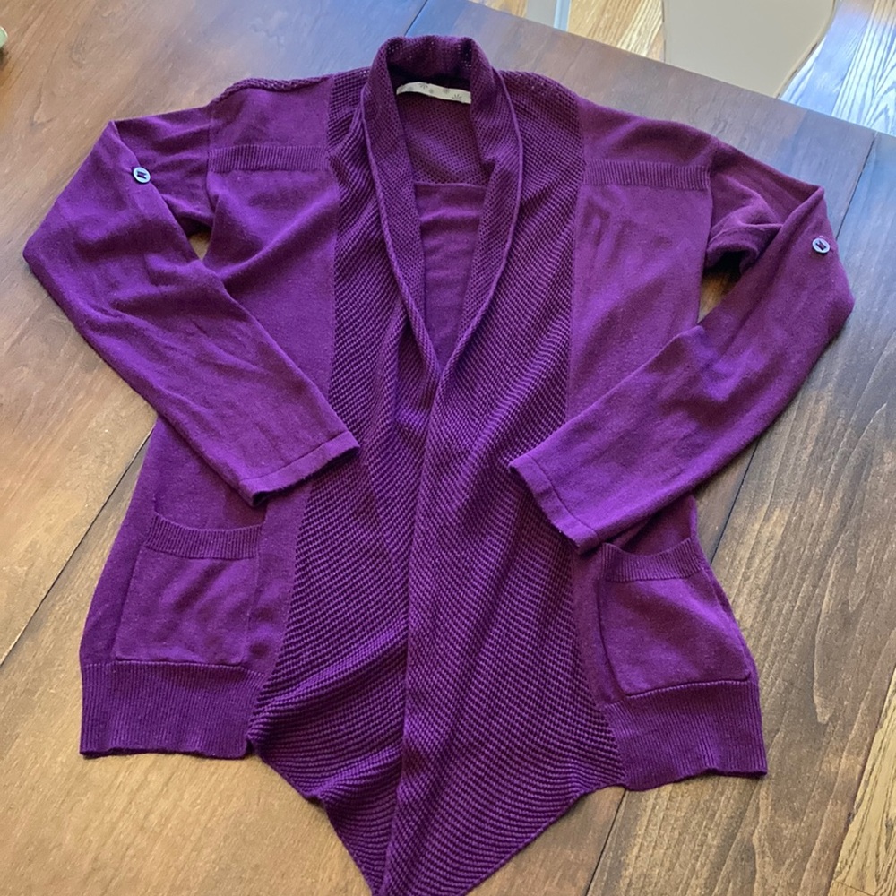 Athleta Plum Shawl Cardigan